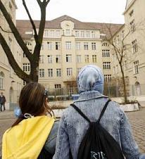 predominantly immigrant school, where over 80% of the students are not of German origin