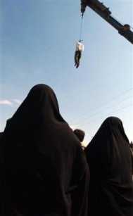 hanging in Iran