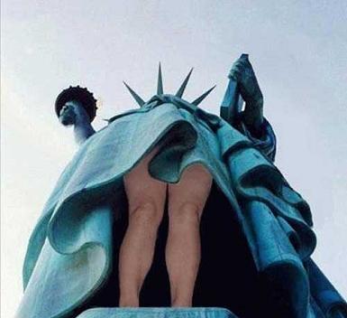 statue of liberty exposed