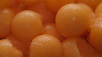 balled cantaloupe