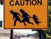 Mexico Border Crossing warning sign