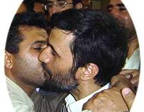 ahmadinejad kissing