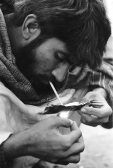 Afghan drug user